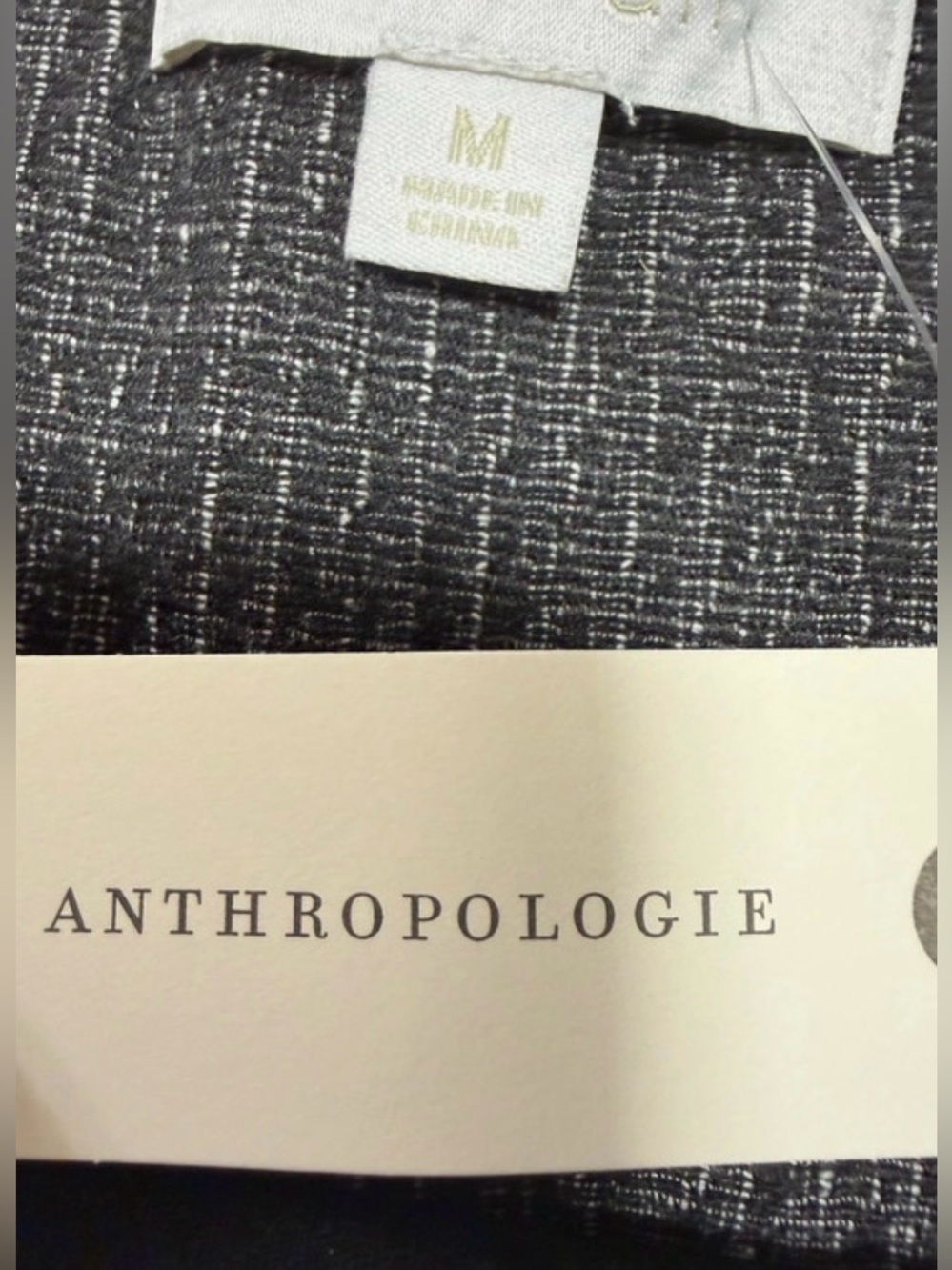 NWT Anthropologie Houndstooth Bustier Crop Top - Size M - Picture 3 of 8